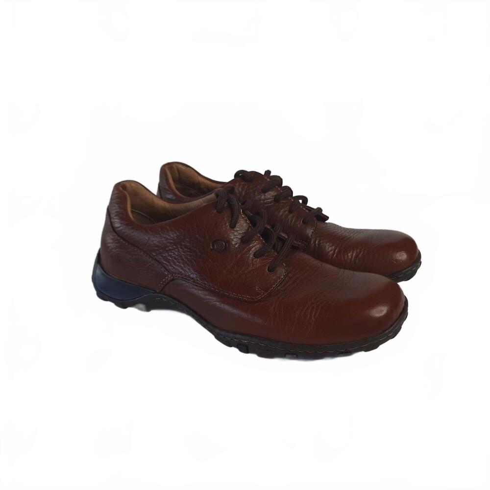 Born Men's Brown Leather Lace-Up Oxford Shoes Size 9.5‎
